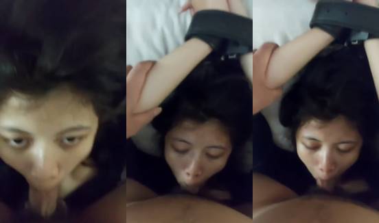 Bokep ikat pacar paksa nyuruh blowjob kontol